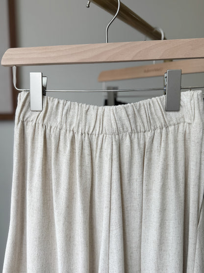 Linen Skirt Pants - AdoreMeU