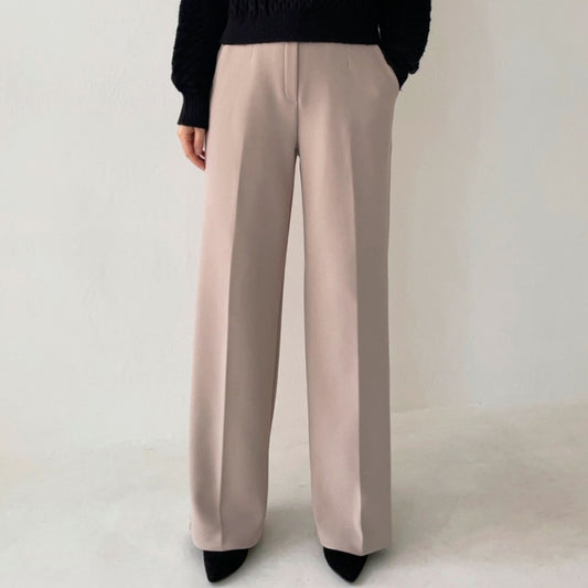 205 Banding Wide Slacks(Fleece lined)