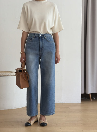 * Premium Straight-Leg Denim