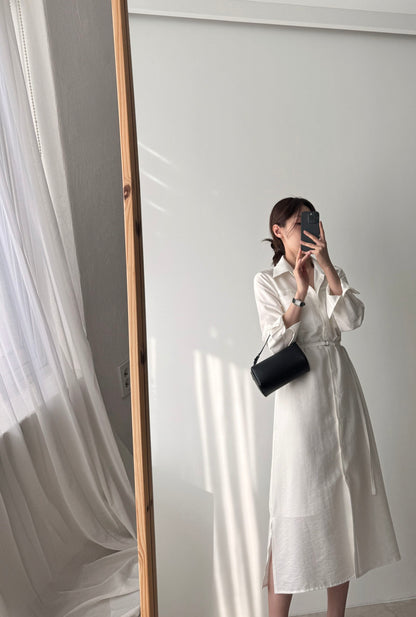 * Shirt Collar Dress