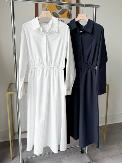 Plaine Shirt Dress - AdoreMeU