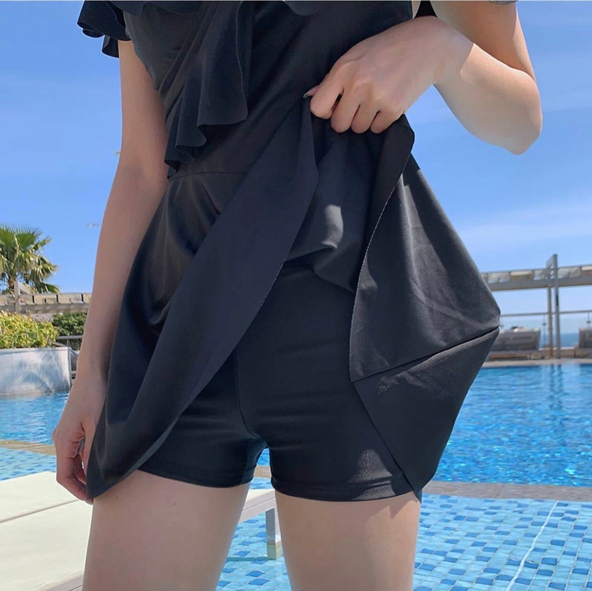 * Ruffle Swim Dress