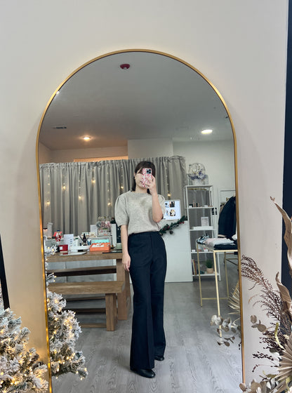 Fleece Lined Denim Slacks