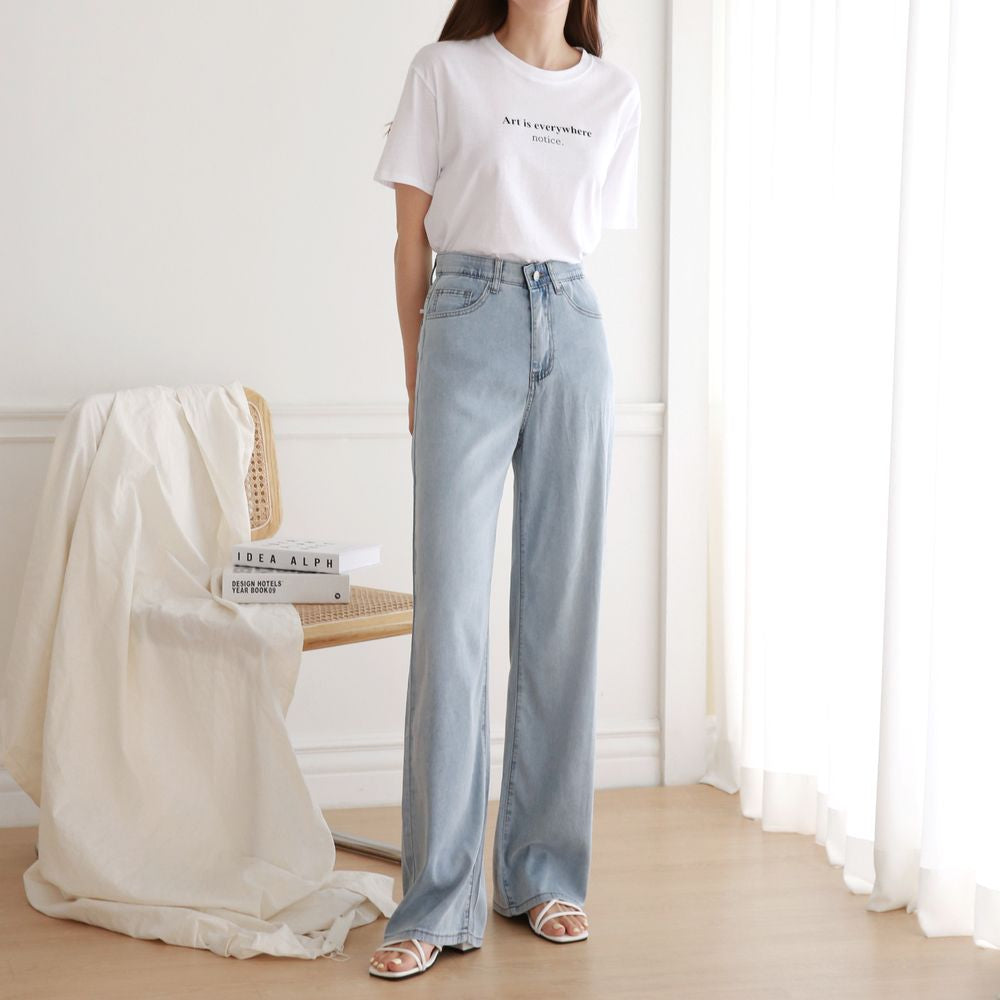 Tencel Span Straight Denim (~8/29)