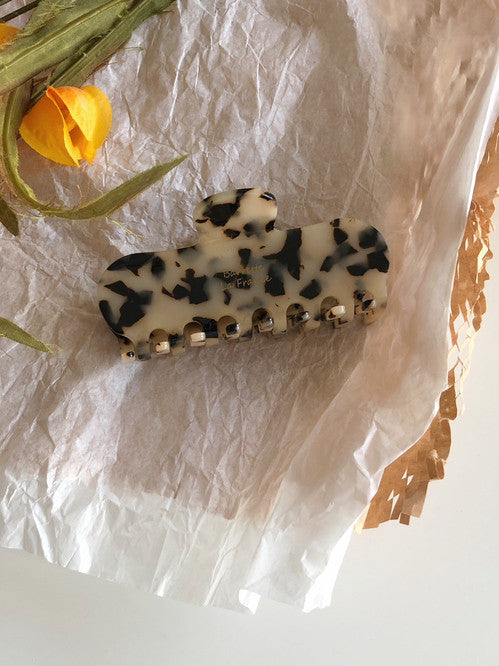 French Leopard Hair Clip