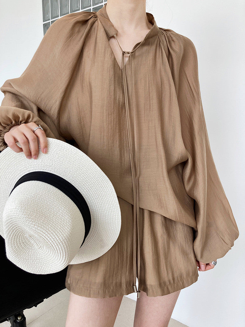 *Daily Blouse & Shorts Set