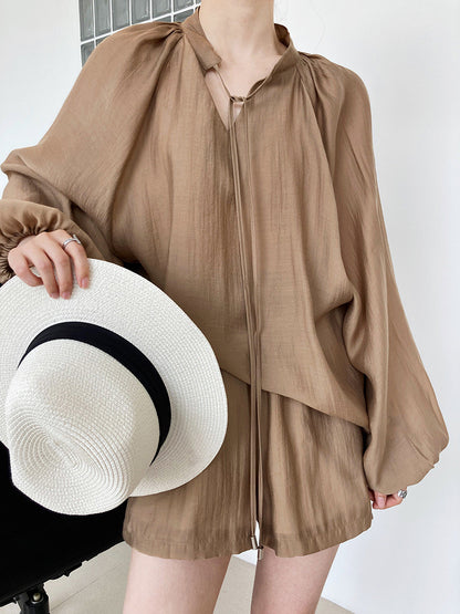 *Daily Blouse & Shorts Set