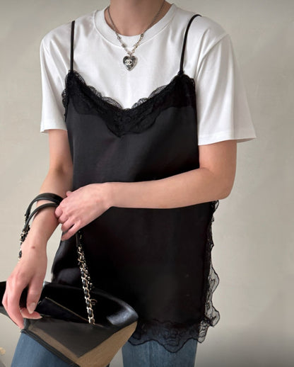 * Satin Lace Camisole