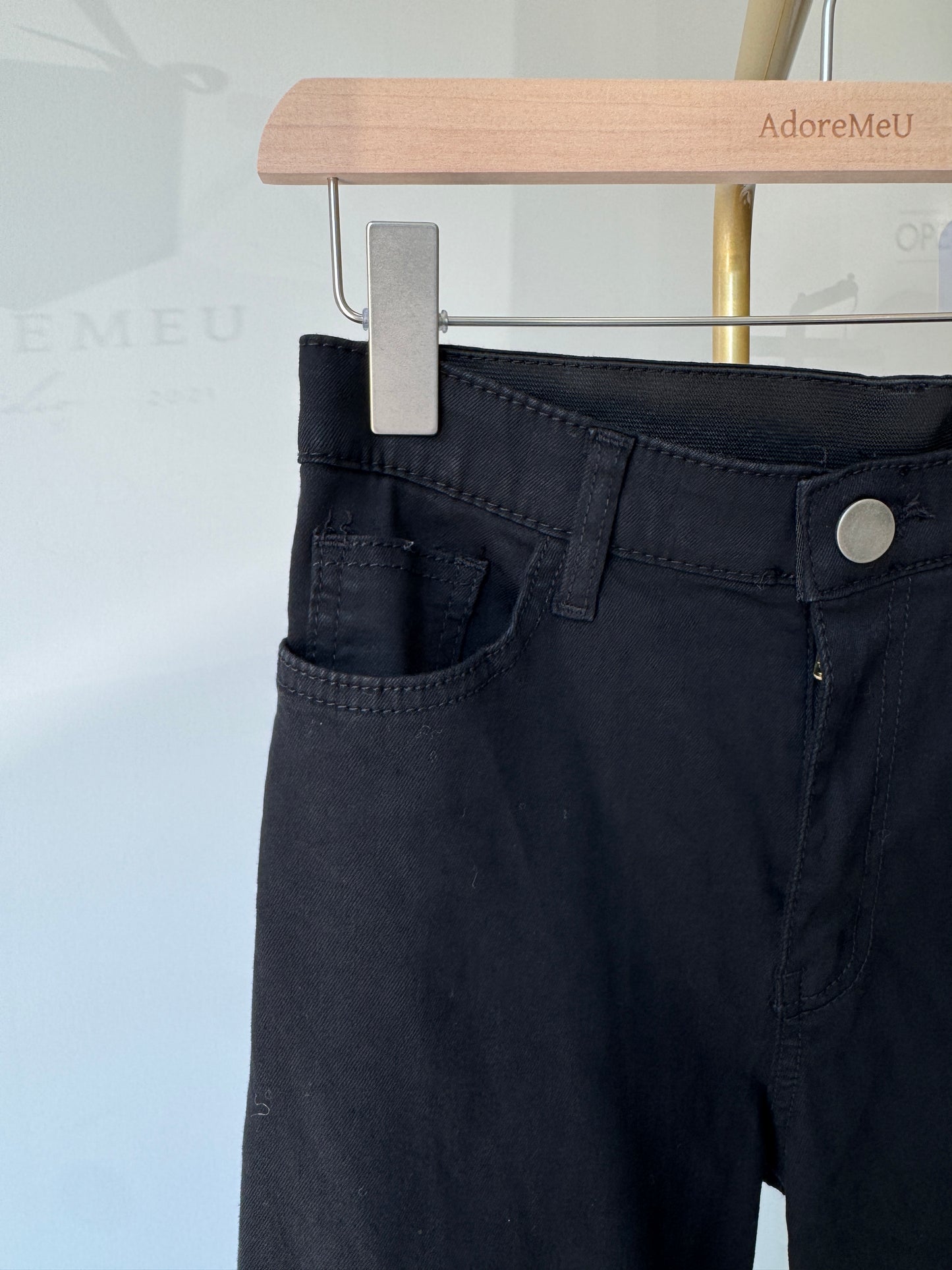Flare Black Jeans - AdoreMeU