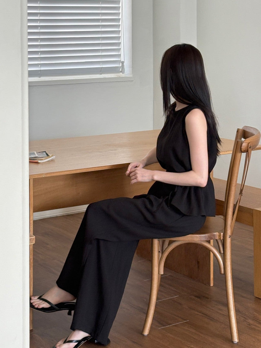 Linen Sleeveless and pants Set(~6/21)