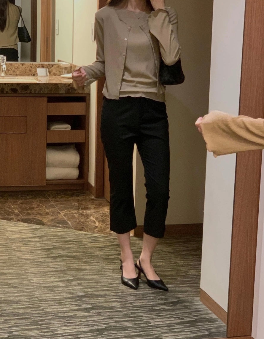 *Pleated Tank & Cardigan Set