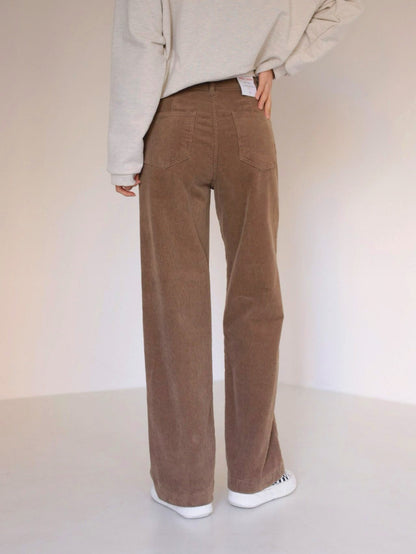 Semi Wide Corduroy Pants