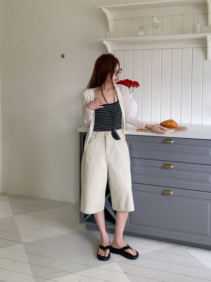 * Cotton Cationic Bermuda Shorts
