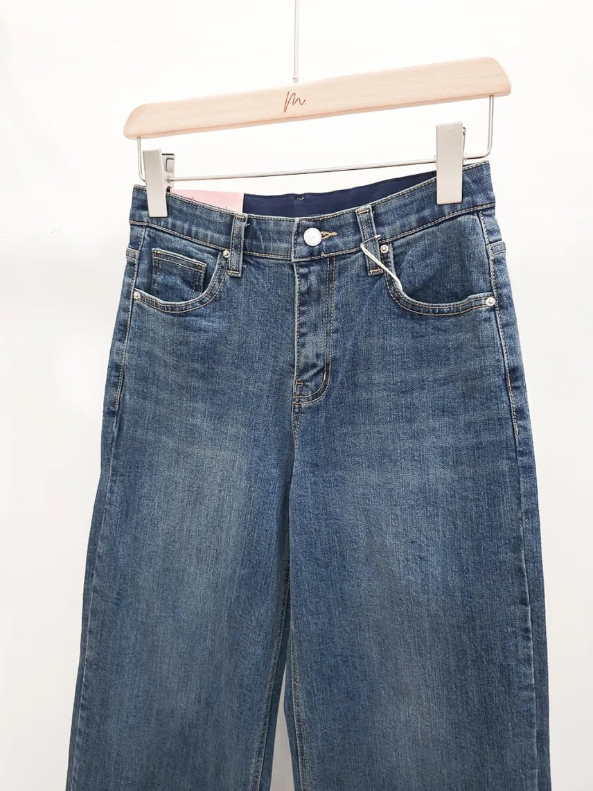 Cat Distressed Wide Denim (~10/25)
