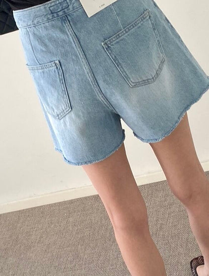 Denim Wrap Skirt