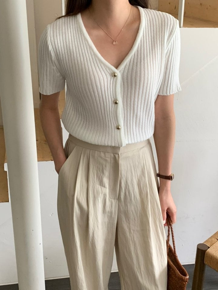 * Luna Short Sleeve Cardigan