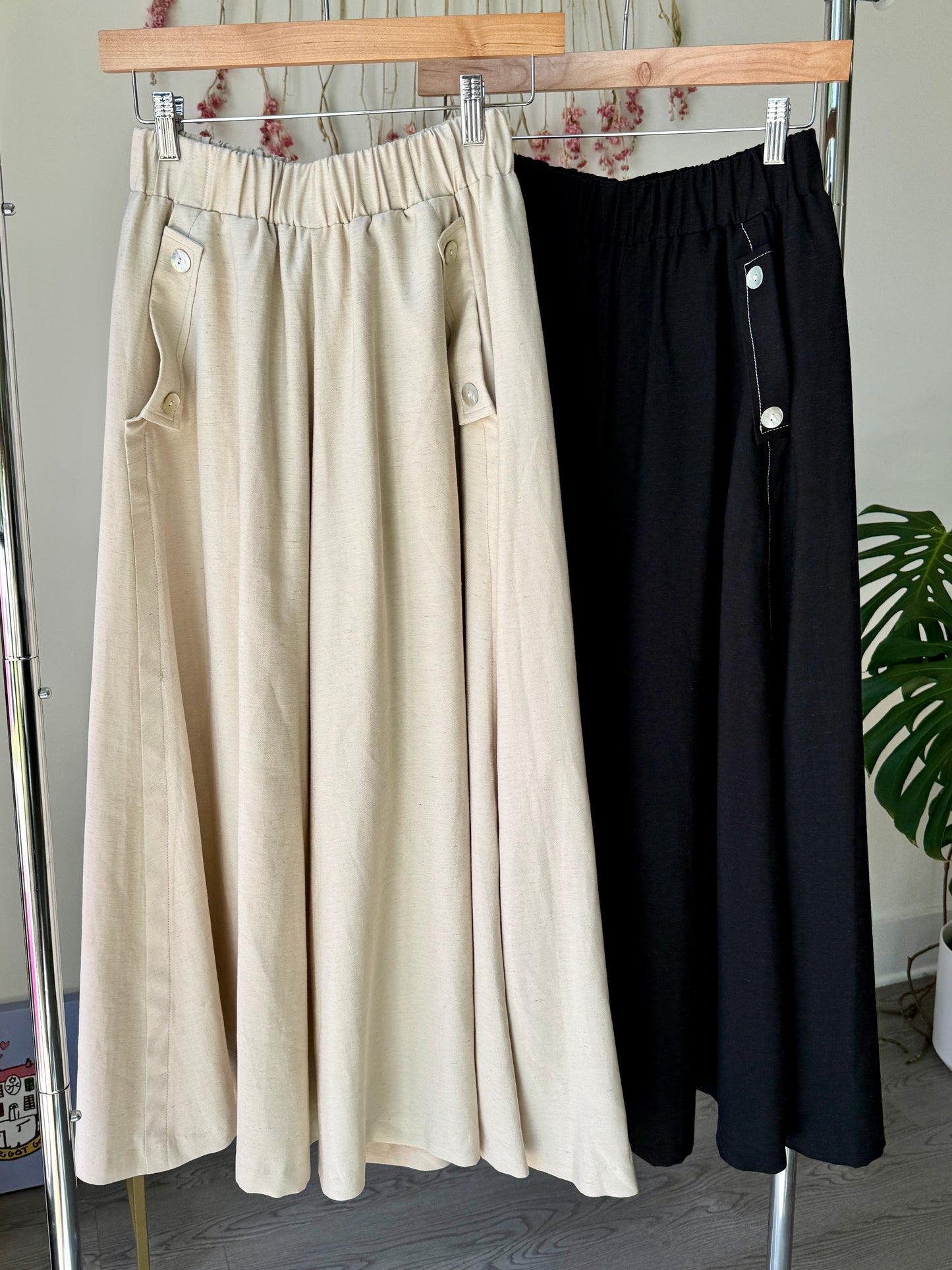 Linen Skirt Pants