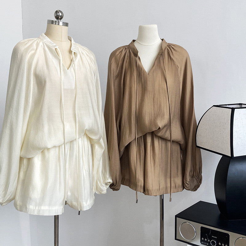 *Daily Blouse & Shorts Set