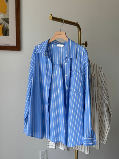 Fall Striped Button-Down Shirt(~9/8)