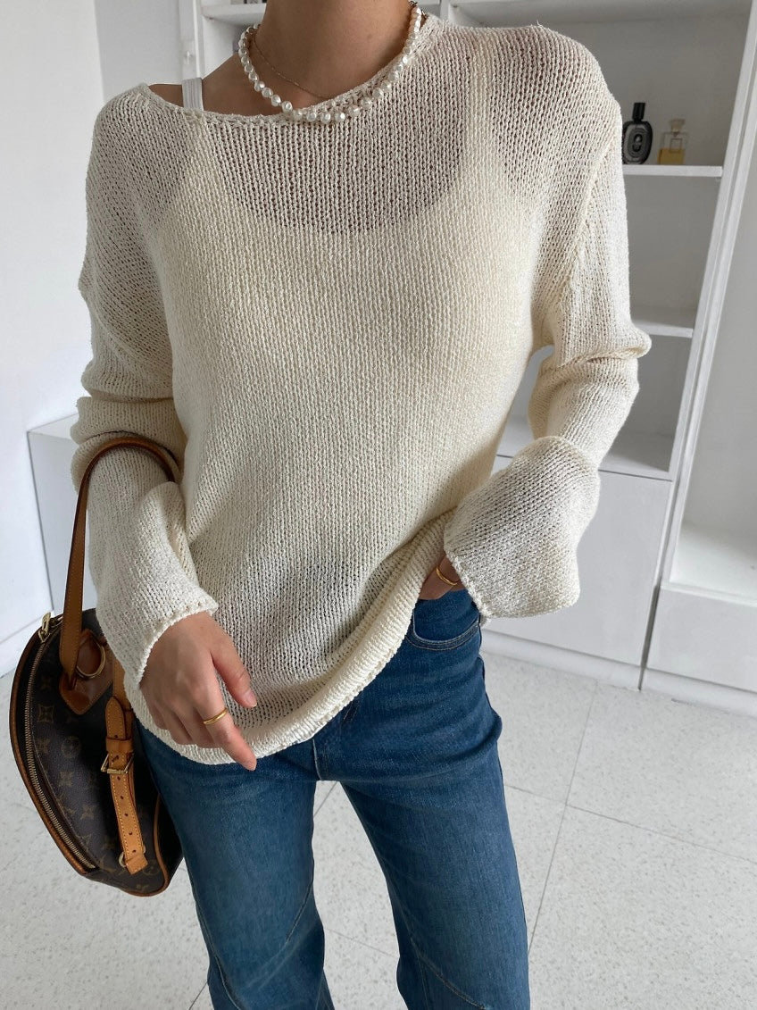 Sweet Boat Neck Knit (~9/5)