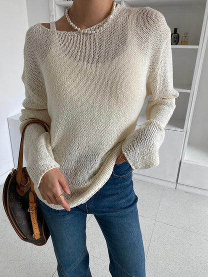 Sweet Boat Neck Knit (~9/5)