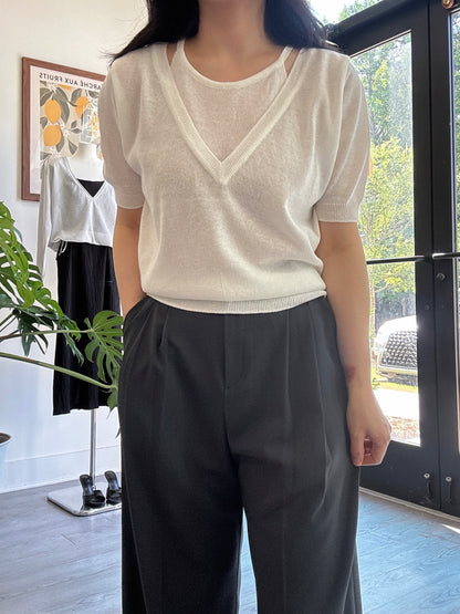 Layered Knit Top (~6/19)