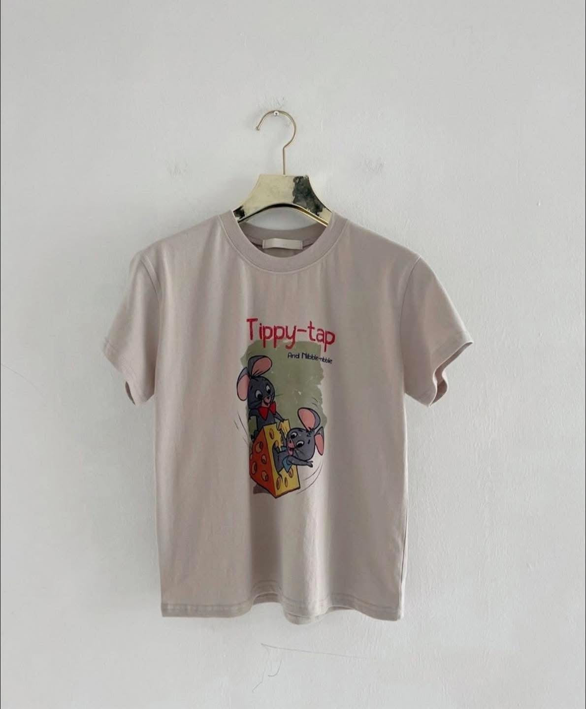 * Mouse Graphic Cotton T-Shirt