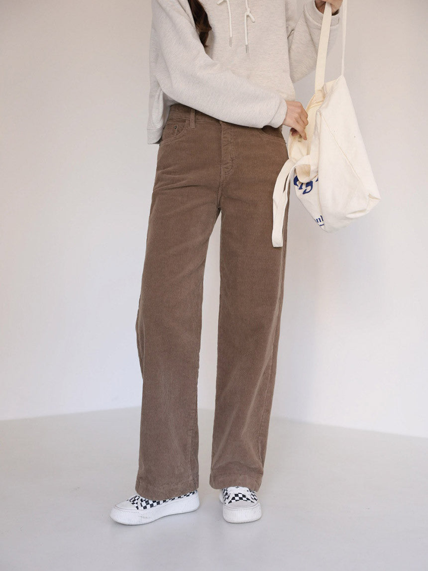 Semi Wide Corduroy Pants