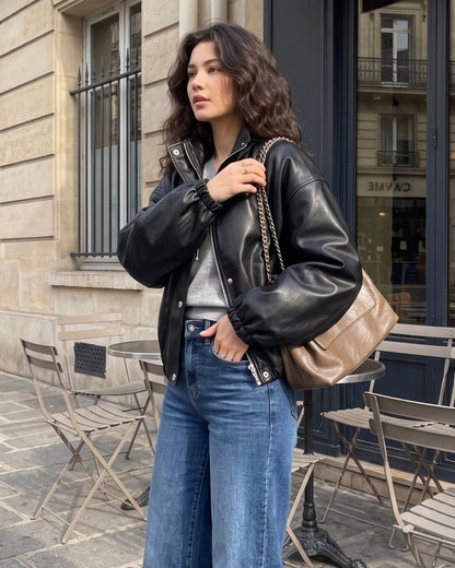 Banding Wide Flare Jeans (~9/5)