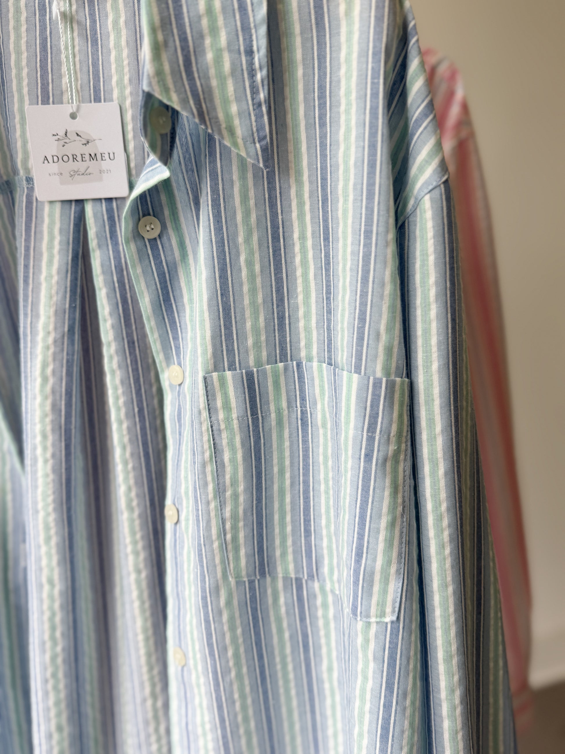 Color Stripe Shirt - AdoreMeU