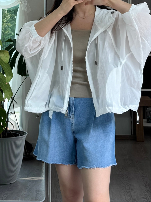 Pleated Denim Short - AdoreMeU