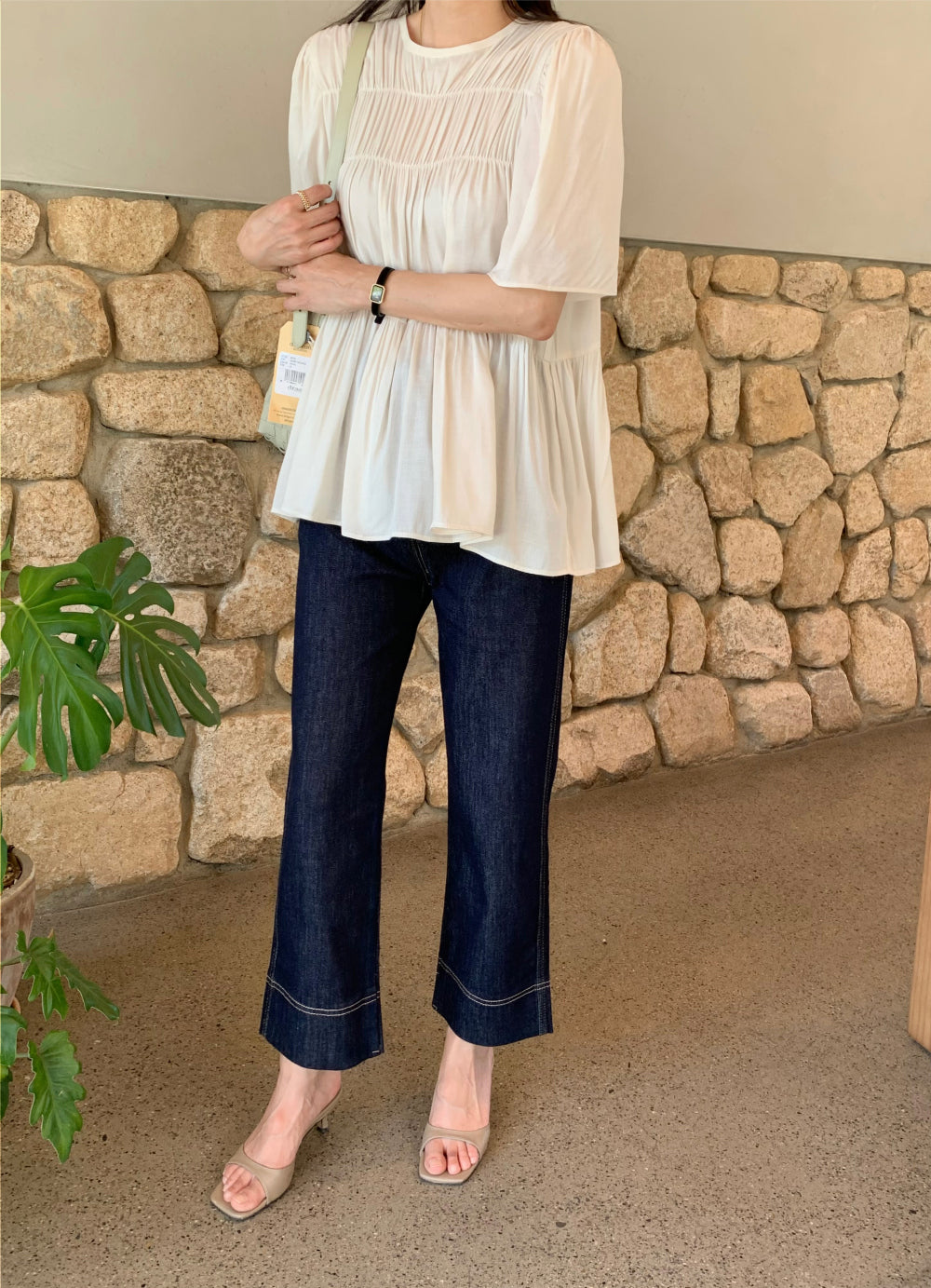 Cozy Shirring Blouse