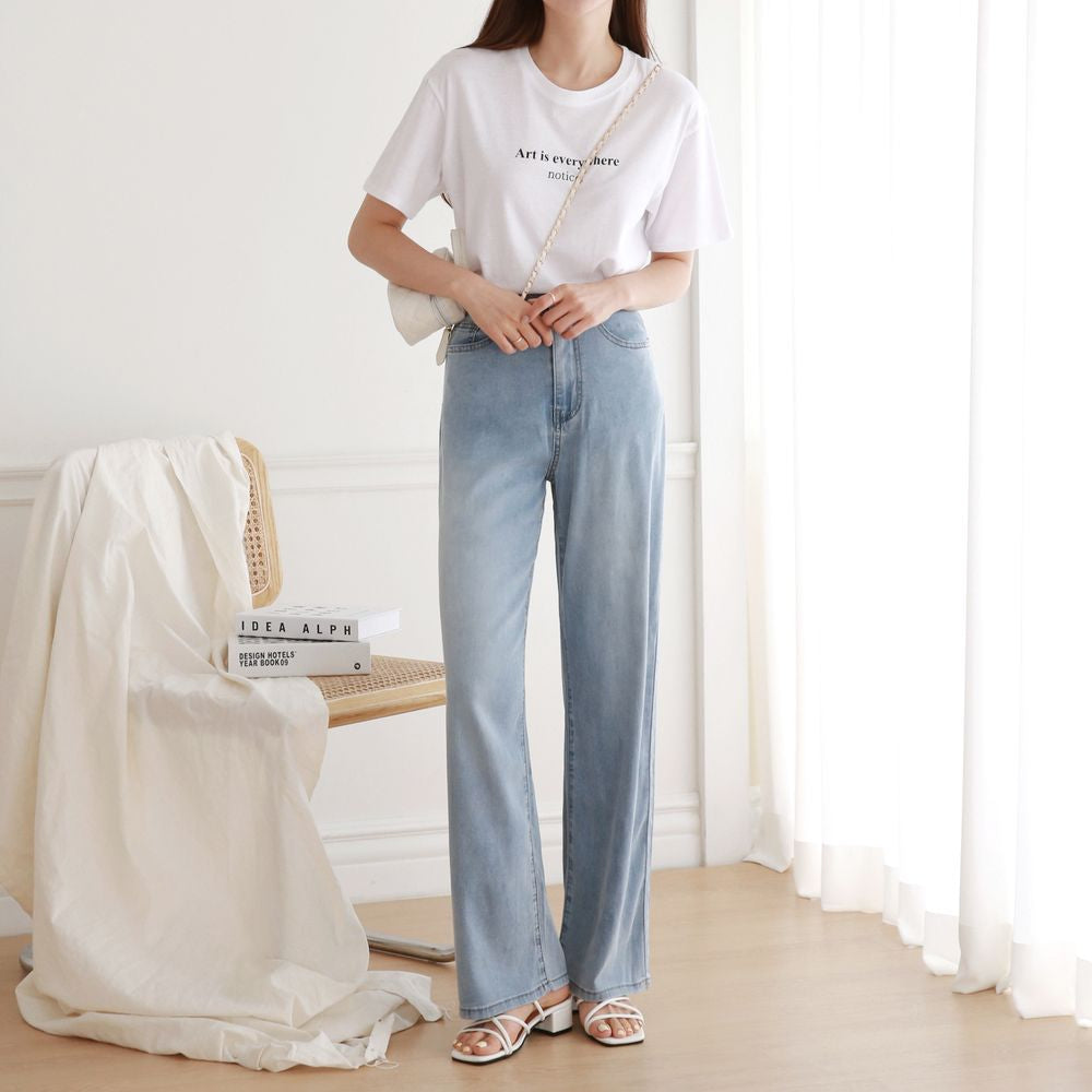 Tencel Span Straight Denim (~8/29)