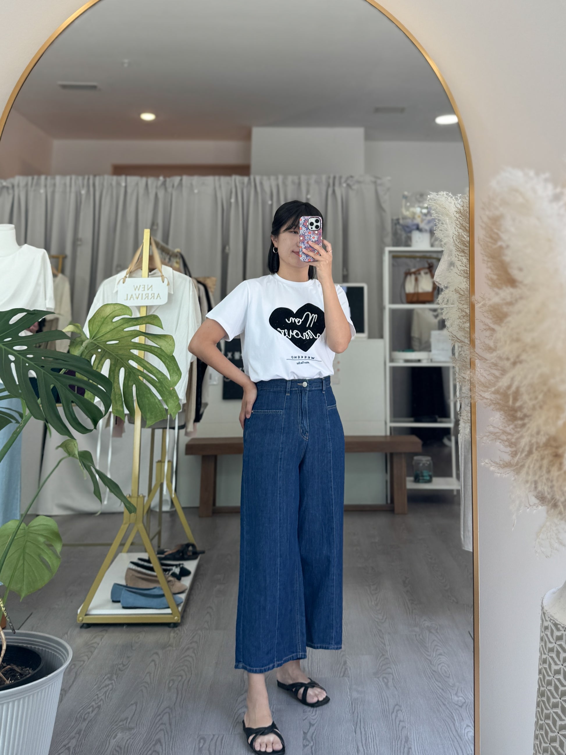 Linen Denim Front Seam Pocket Pants - AdoreMeU