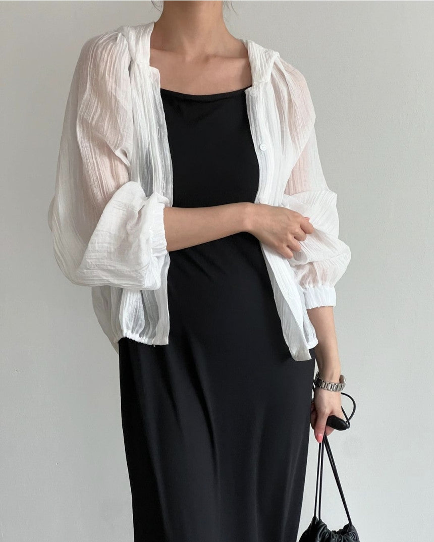 * Hooded Summer Blouse Shirt