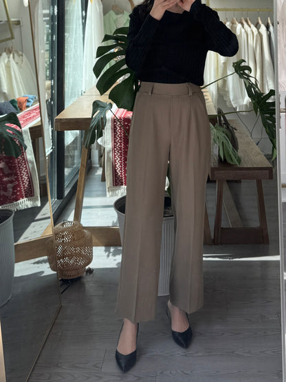 Simple Straight Banding Pants - AdoreMeU