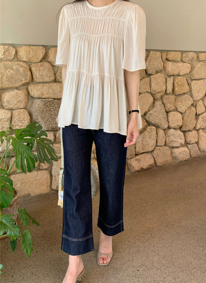 Cozy Shirring Blouse