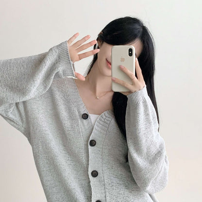 * Loose Summer Knit Cardigan