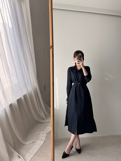 * Shirt Collar Dress