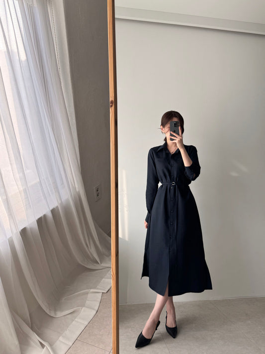 * Shirt Collar Dress