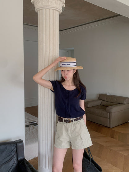 * From Ribbon Short Sleeve Knit
