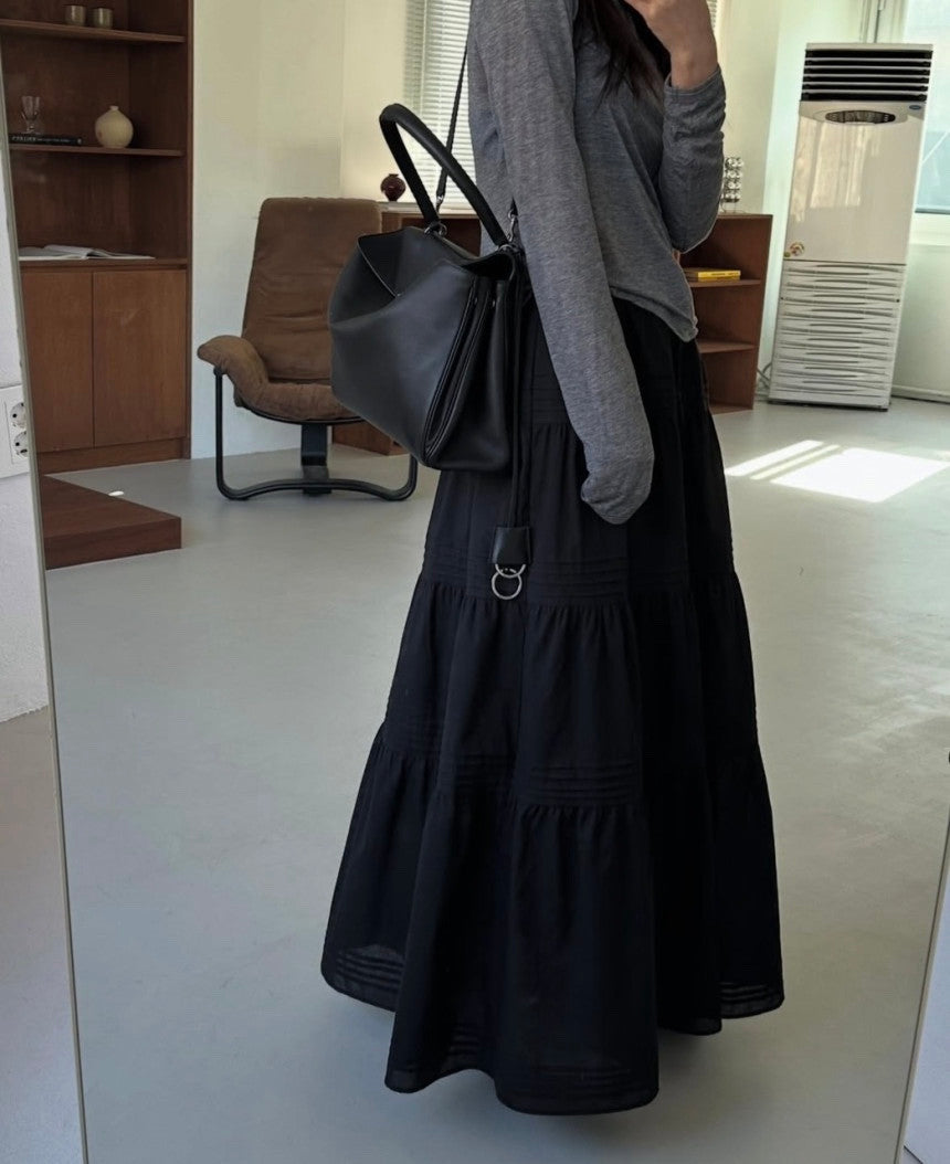 *Tiered Frill Maxi Skirt