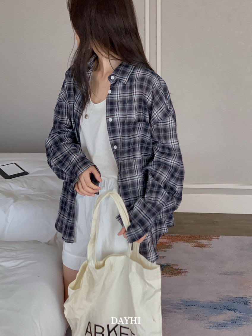 Oversized Check Shirt