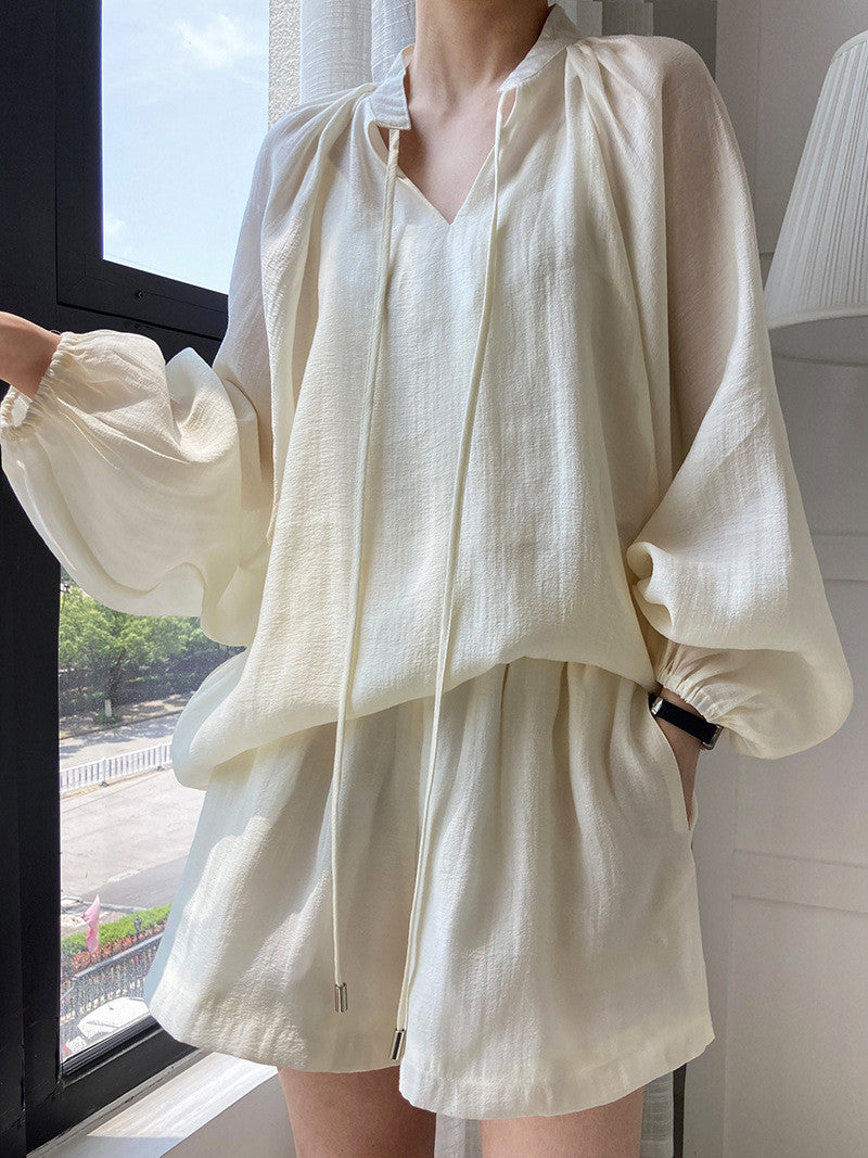 *Daily Blouse & Shorts Set