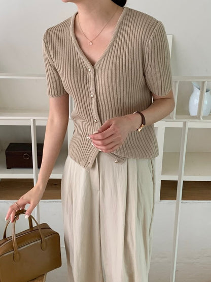 * Luna Short Sleeve Cardigan