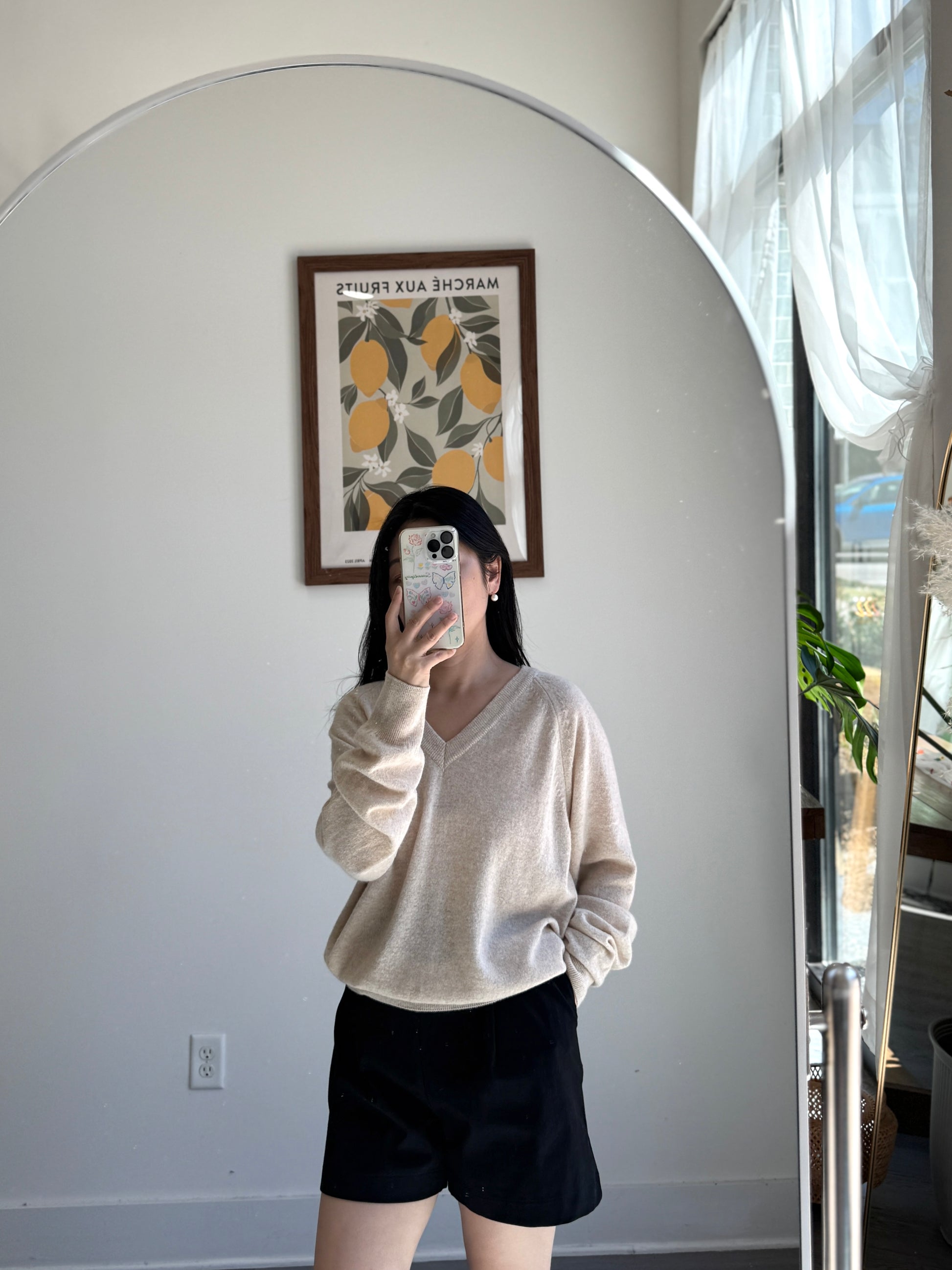 V neck loose fit knit - AdoreMeU