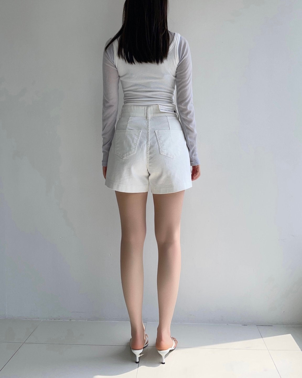 * High Band Front Pocket Shorts