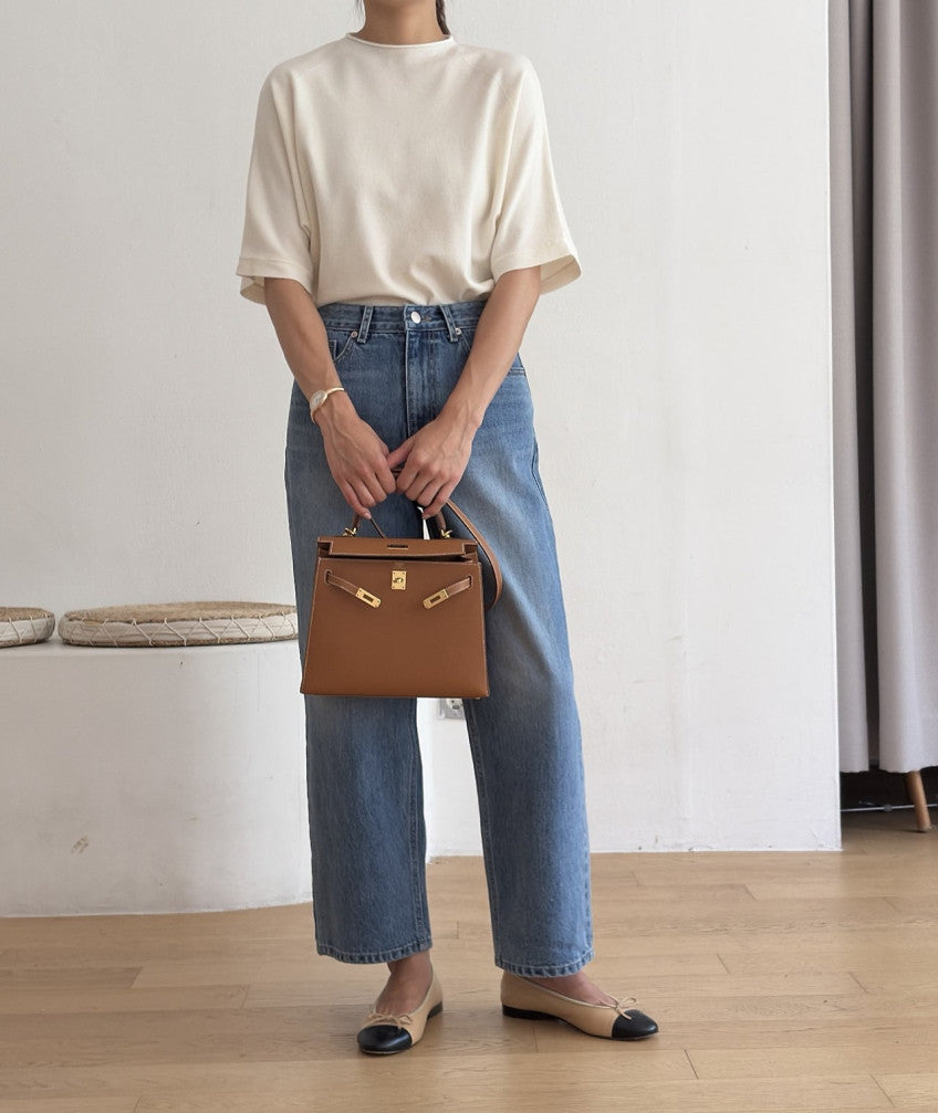 * Premium Straight-Leg Denim