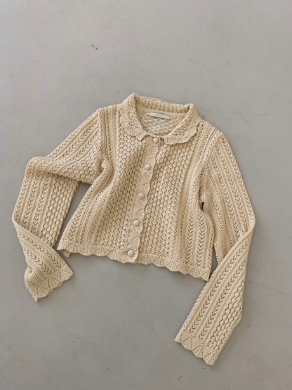 *크로셰 칼라 가디건