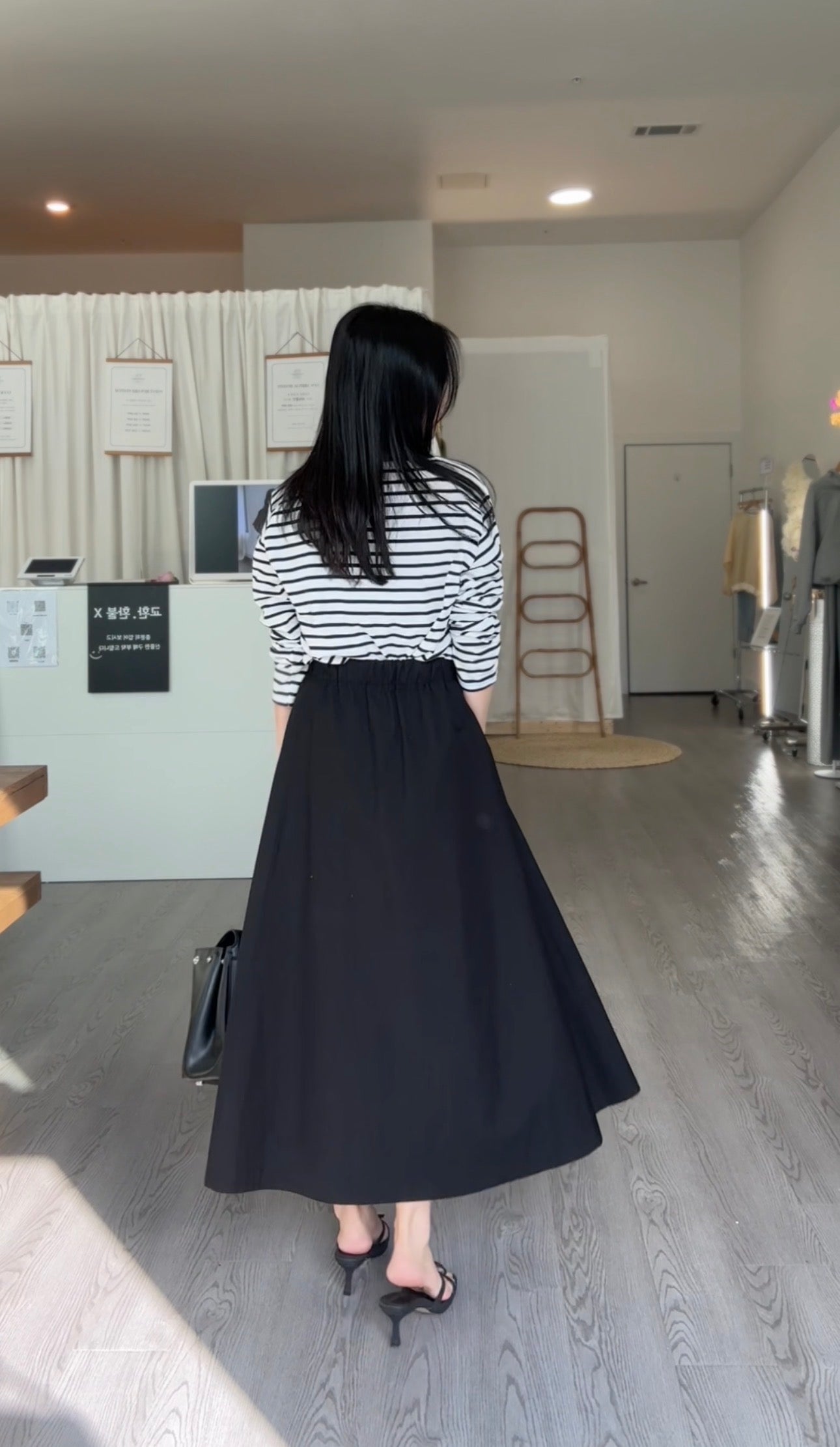 Pintuck A line Skirt